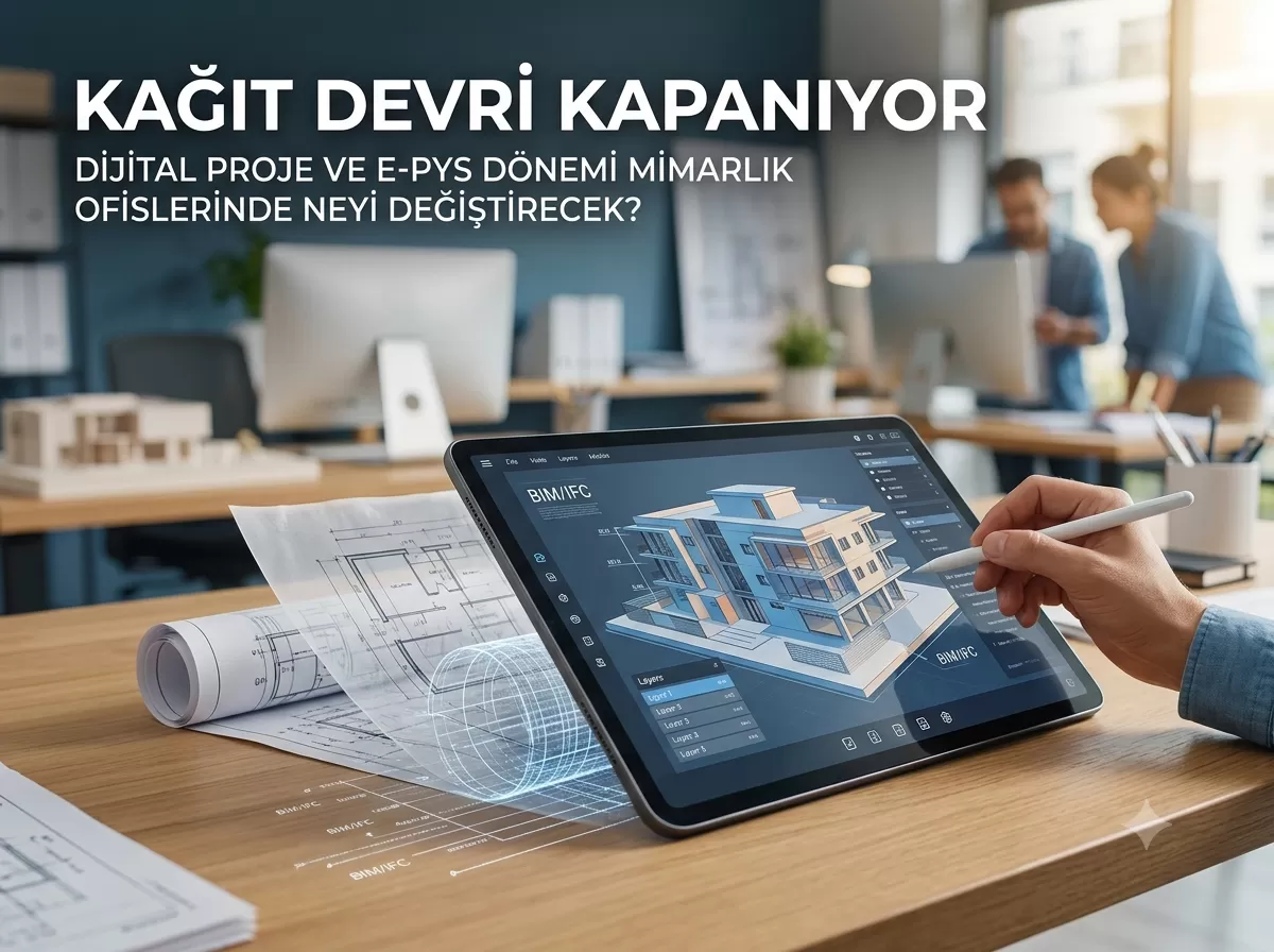 Kağıt Devri Kapanıyor: Dijital Proje ve e-PYS Yönetmelikleri Mimarlık Ofislerinde Neyi Değiştirecek?